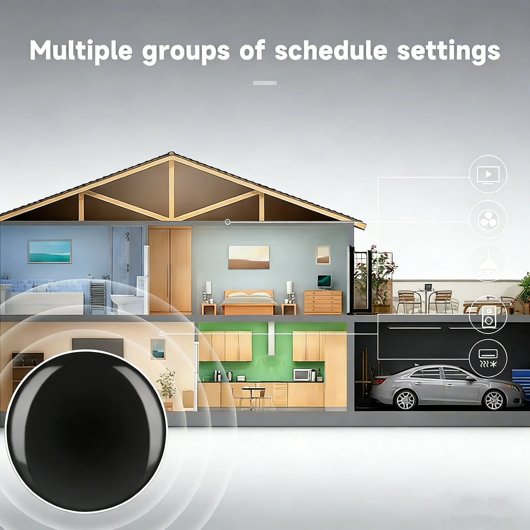 Controle Remoto Universal IR WiFi Tuya, Controle Remoto Inteligente Infravermelho para Ar Condicionado e TV - Compatível com Alexa e Google Home