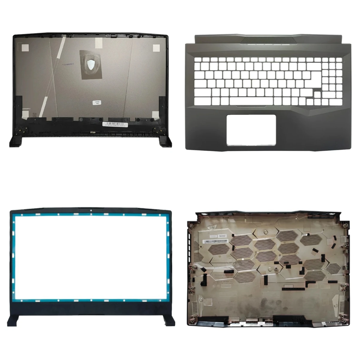 Shadow Pulse 15 MS-1585 laptop LCD screen top shield, screen frame palm rest bottom shield hinge replacement shield