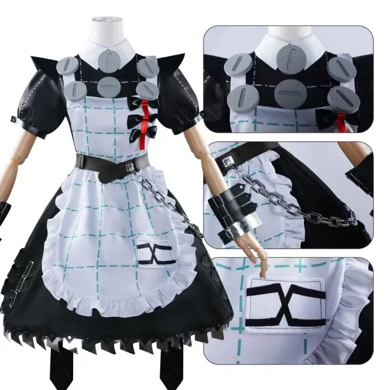 Zenless Zone Zero Corin Wickes Cosplay Costume Full Set Outfit Uniform Prop ZZZ Corin Wickes Maid Cosplay Costume