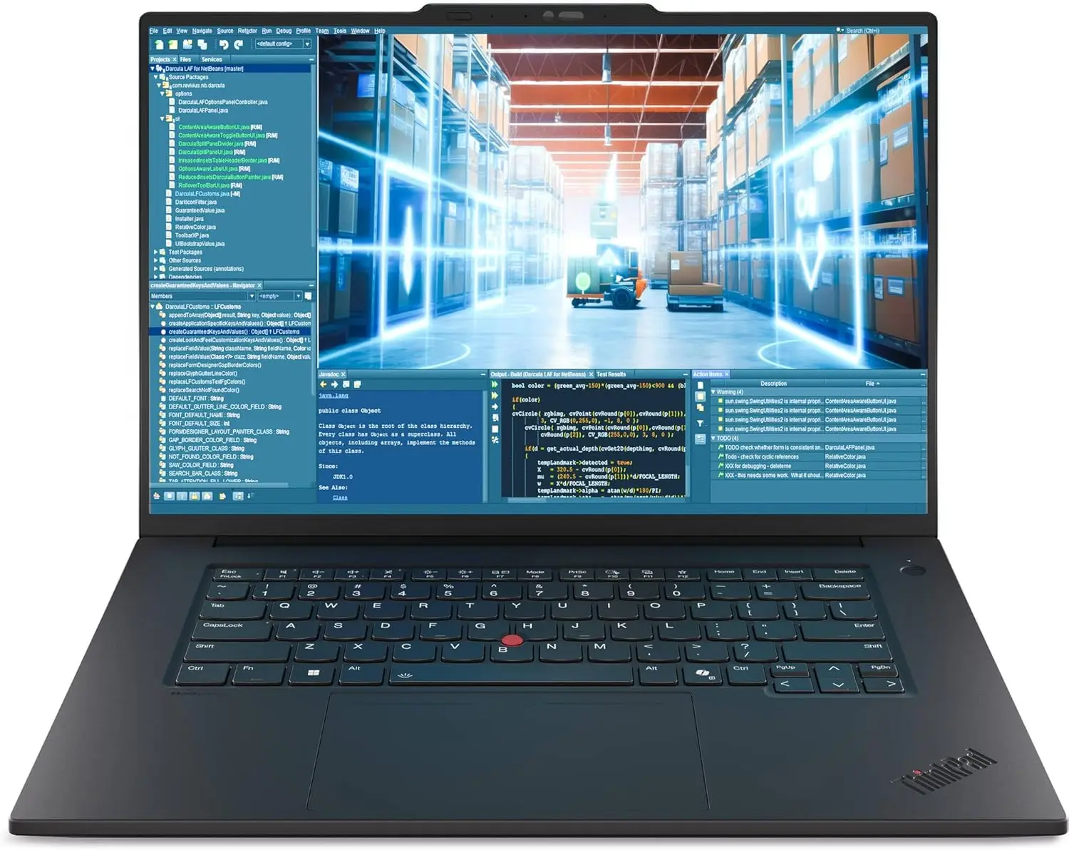 

Ноутбук Lenovo ThinkPad T1g Gen 8, AI-ноутбук, 64 ГБ DDR5, 2 ТБ SSD Gen5, NVIDIA RTX 5070, 5 МП камера для компьютерного зрения, Windows 11 Pro — черный