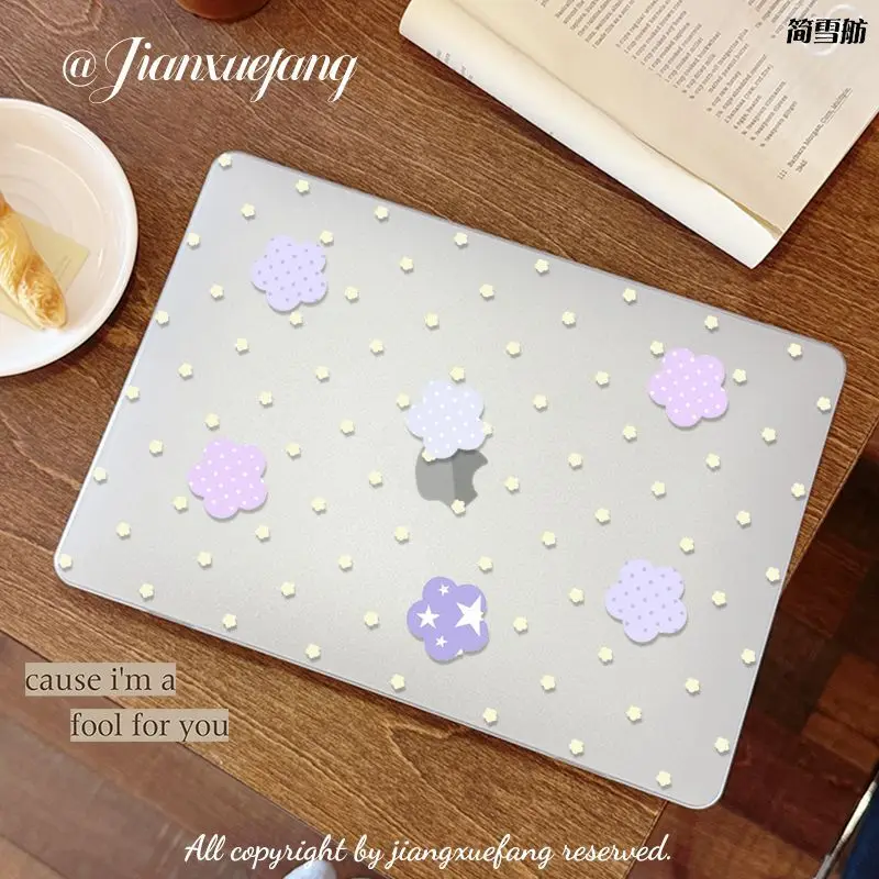 Korean Fresh Flower Case for Macbook Air 13.6 M5 M1 Pro 14 M4 Air 15.3 13 M3 M2 15 Mac Cover A3113 A2681 A2442 A2941 Anti-Scratc