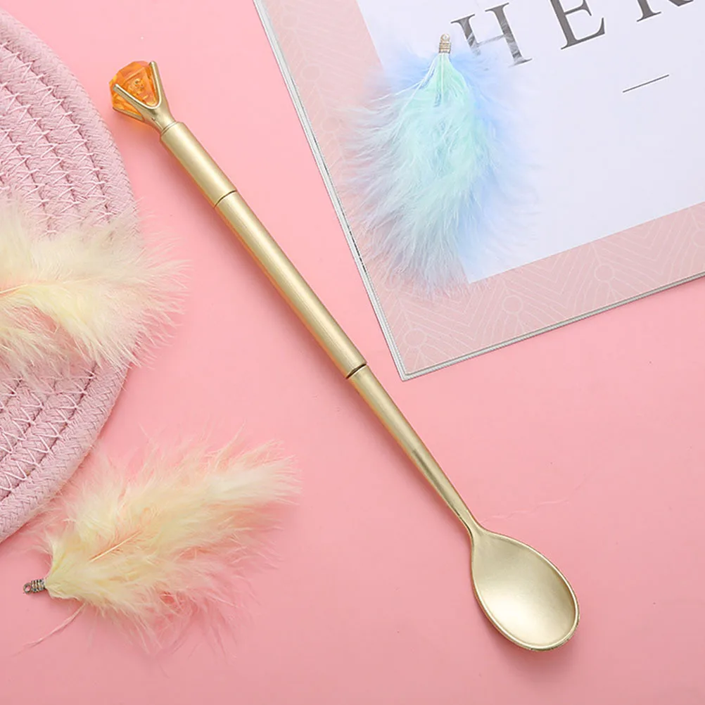 

12Pcs Unique Diamond Tableware Gel Pens Smooth Writing Office Stationery Creative Signature Pen for Students Gel Pen