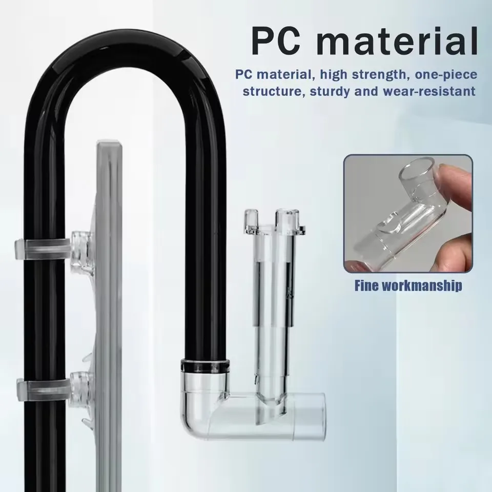 12/16mm Lily Pipe Outlet Skimmer Fish Tank Aquarium Inlet Outlet Outflow Inflow Pipes Mini Water Filter Accessories Terrarium
