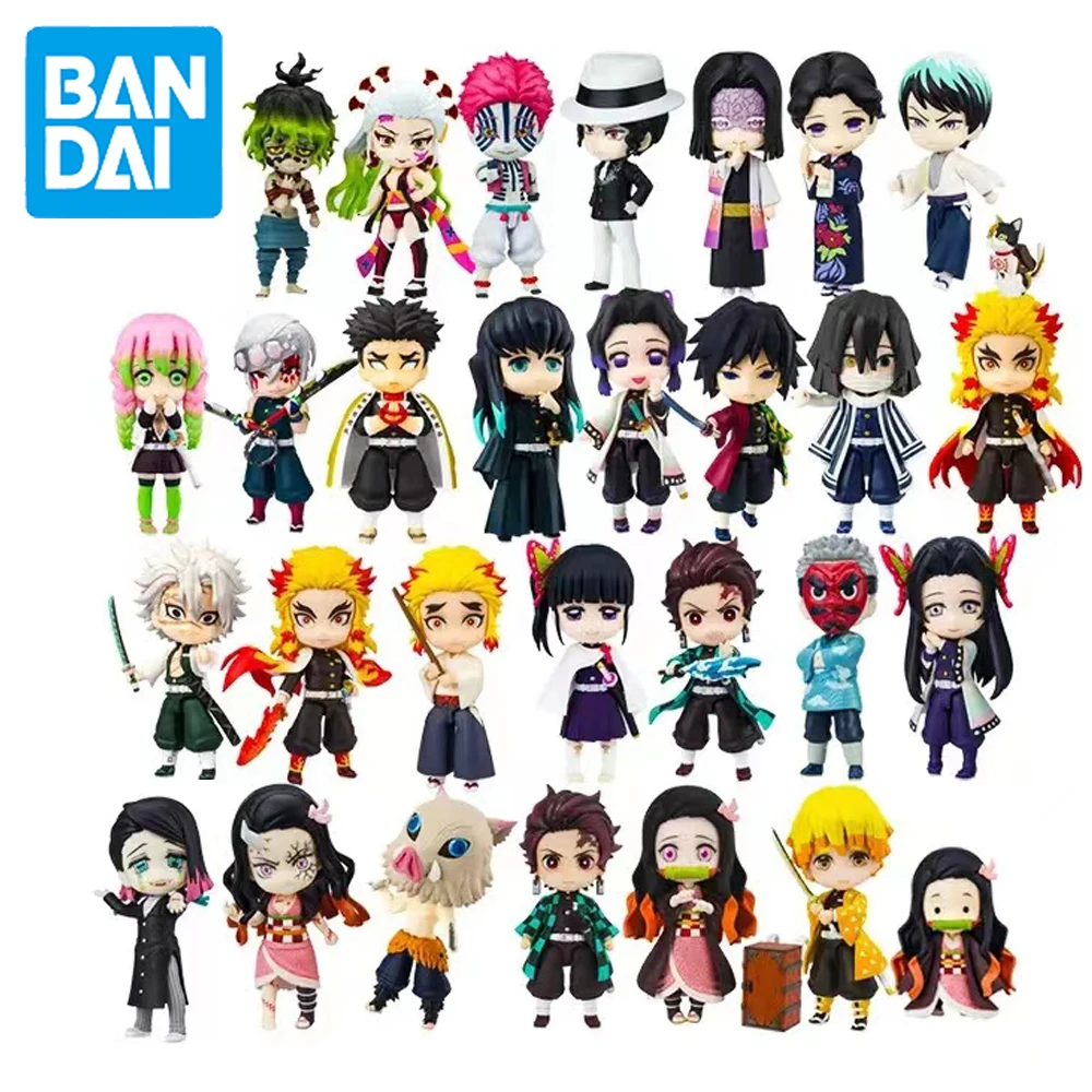 Original Genuine Bandai Figuarts Mini Q Version Demon Slayer Character Action Figure Anime Collectible Boxed Model Toy Doll Gift