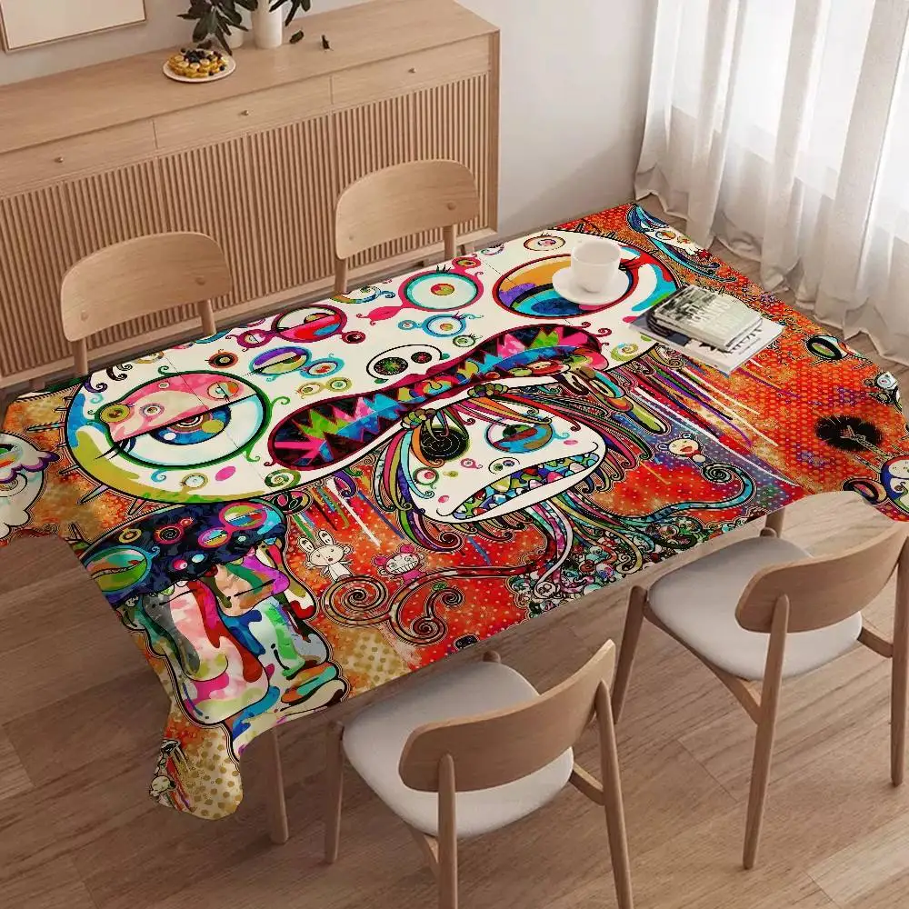 Art T-Takashi Tablecloth Birthday Party Wedding Christmas Table Cover Wipe Desk Cloth Decor Covers Rectangle