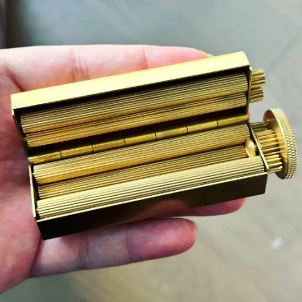 Brass Roller Machine Rolling Handmade 70MM Cigarette Paper Gift