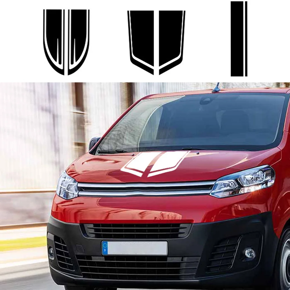 Pegatinas para capó de coche, pegatinas de vinilo para afinación automática de Camper Van, accesorios para Peugeot Expert Traveller Citroen Jumpy Fiat Scudo