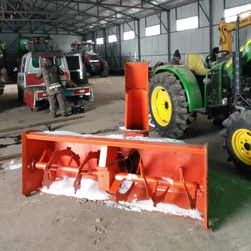 tractor modified snow thrower, vegetable greenhouse road snow blower, front and rear snow shovel above 2 meters