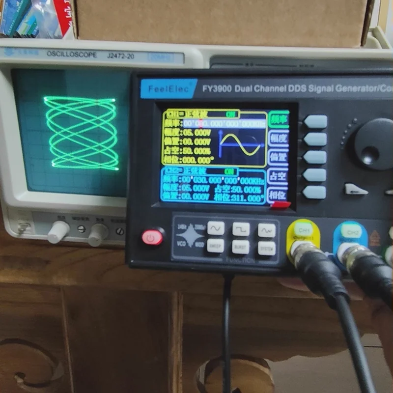 Ranlraka New  FY3900 Dual-Channel 5Mhz-30MHz Arbitrary Waveform Signal Generator Multi-Function Pulse Frequency Meter 250MSa/s