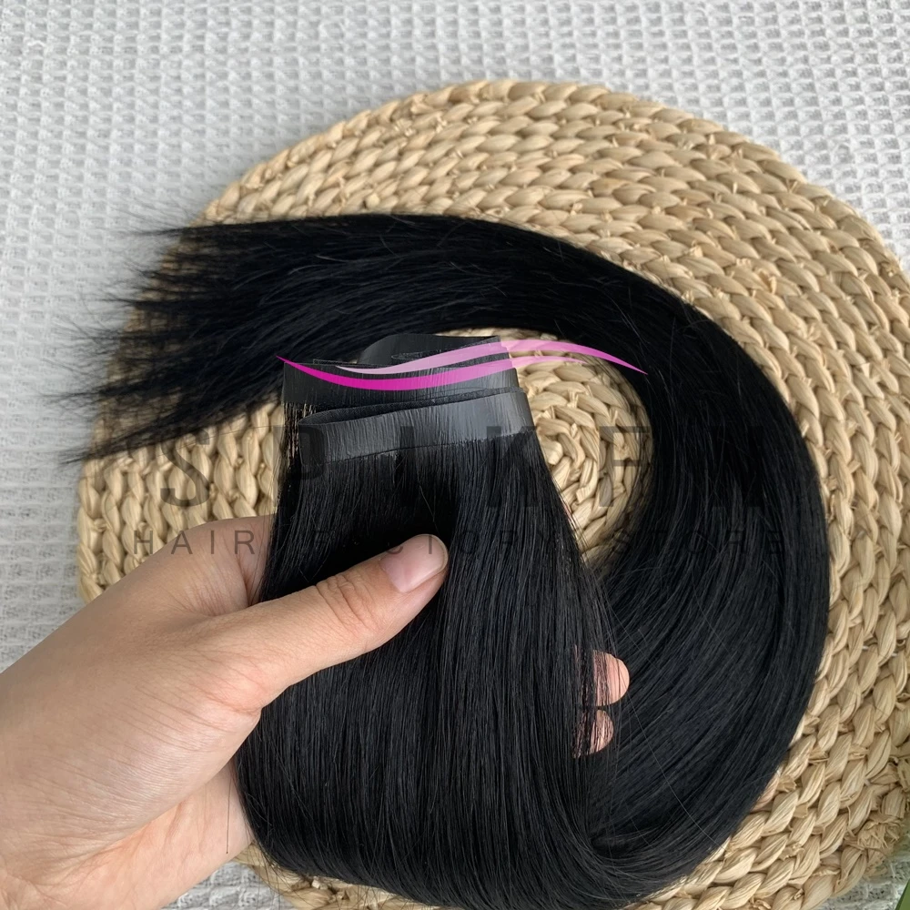 Long PU Skin Weft Hair Bundles Hair 12''-20'' Weaves Highlight Honey Blonde Virgin Human Hair Weft For Women No Tape On 40-50g