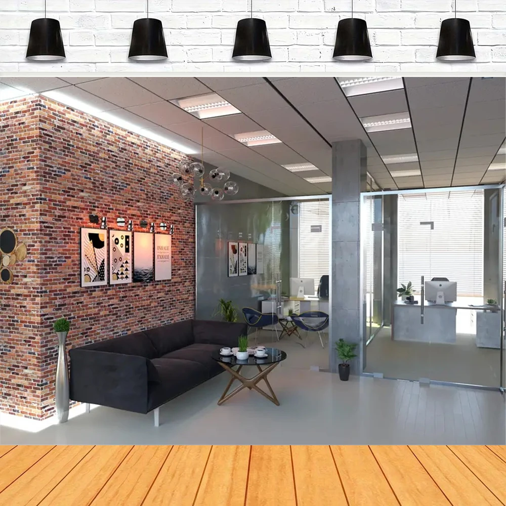 Home Office Backdrop - Fotografia pano de fundo moderno escritório