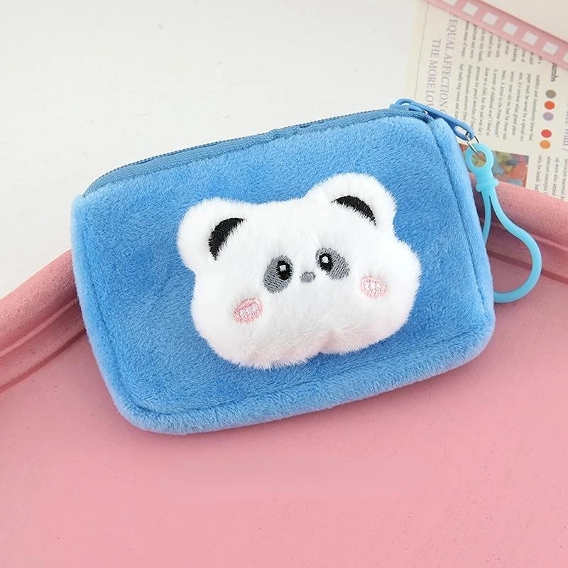 Panda Frosch Hase Kawaii Cartoon Plüsch Aufbewahrung Geldbörse Tragbare Cartoon Schlüssel Geldbörse Rucksack Dekoration Geschenke