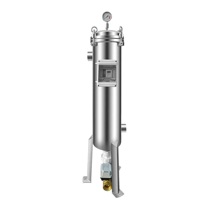 

Фильтр-мешок из нержавеющей стали 304 с предварительной автоматической очисткой для сточных вод, цемента, песка, подземных вод, желтого ила