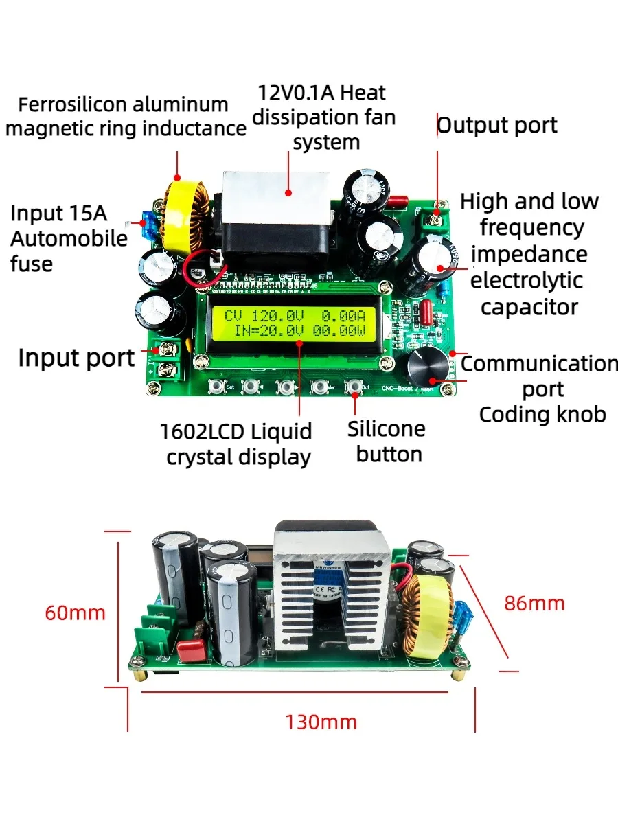 DPX800/LCD LCD DC Numerical Control Boost Constant Voltage Constant Current Power Supply