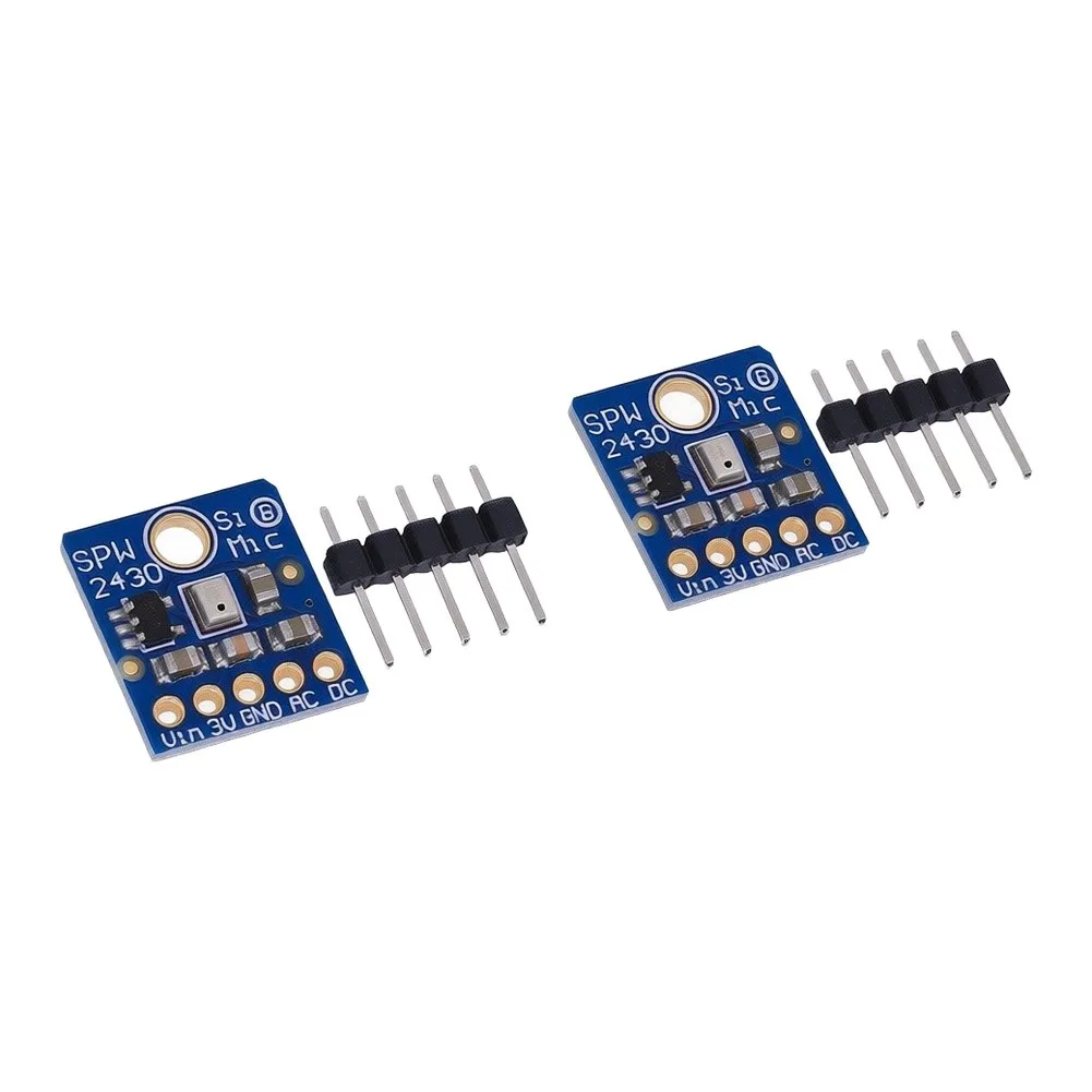2pcs Blue Sound Detection Sensor PCB SPW2430 Sound Detection Microphone Sensor Module For Voice Changer Audio Collecting