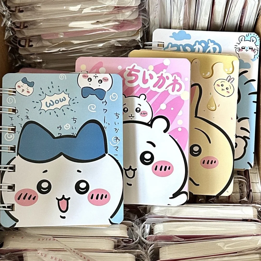 New Chiikawa Hachiware Mini Notebook A7 Paper for Students Stationery Cartoon Usagi Portable Coil Diary School Office Supplies