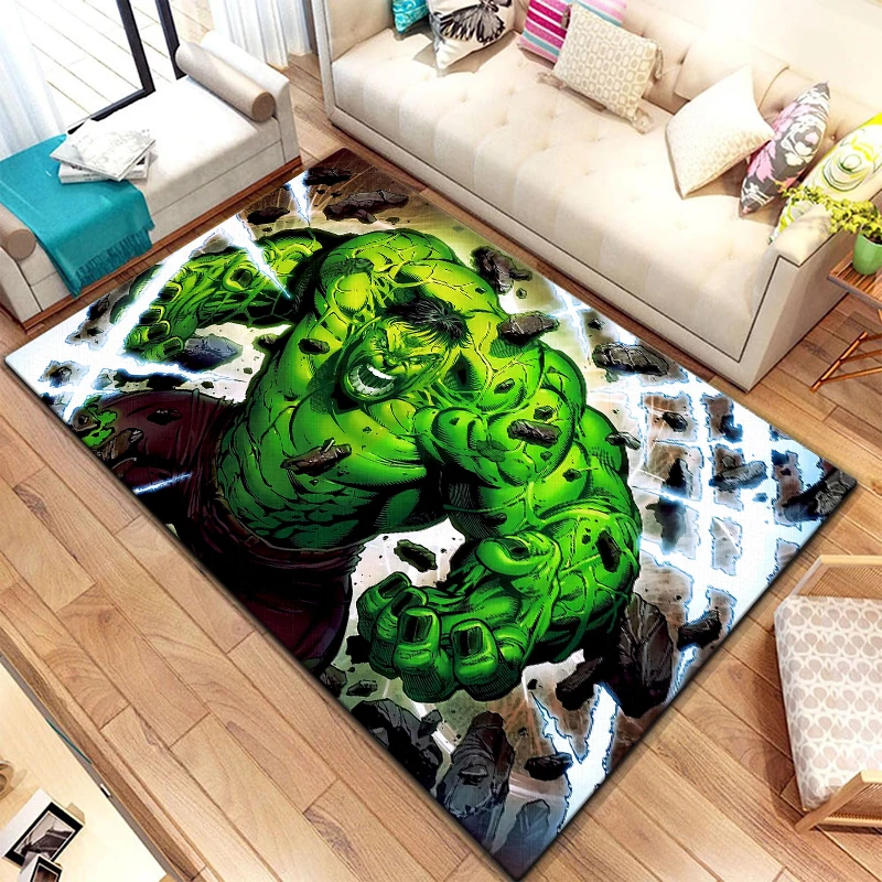 Movie The Hulk printed area carpet for children Living room Bedroom floor mat Kitchen mat Children\'s Bedroom Mat