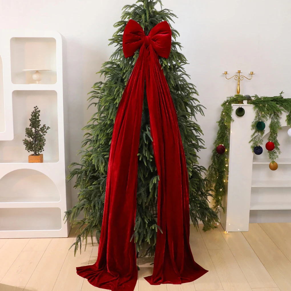 

Super Large Christmas Bow Pendant Red Velvet Xmas Tree Bowknot Pendant Ornaments for Home Decor New Year Party Gifts Decoration
