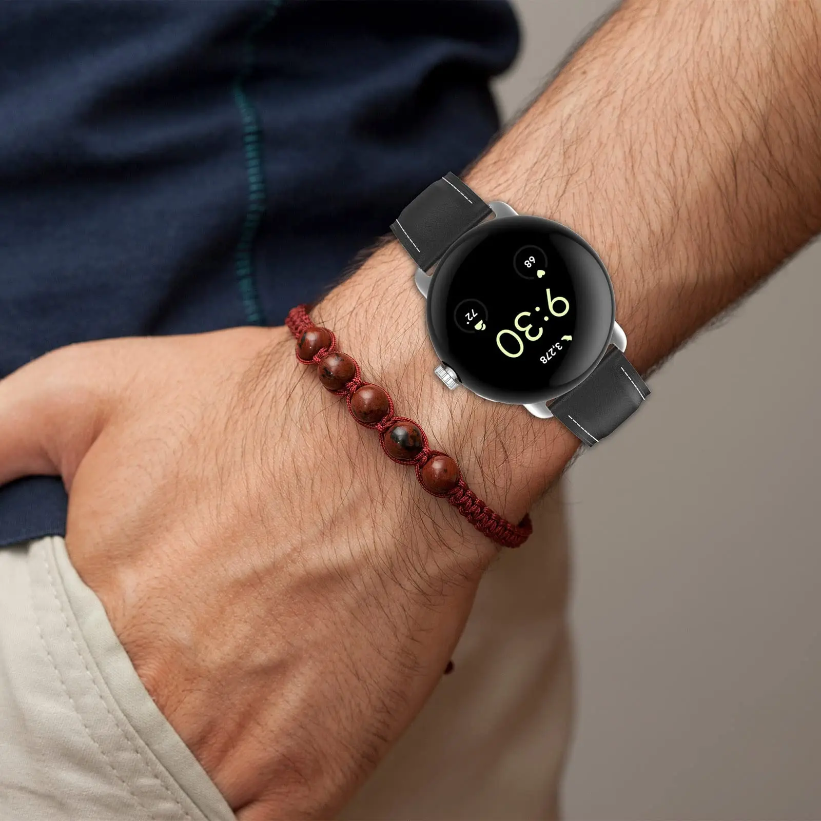 Genuine Leather Band For Google pixel watch 2/1 band strap correa wristband smartwatch Bracelet Pixel Watch Strap Accessories