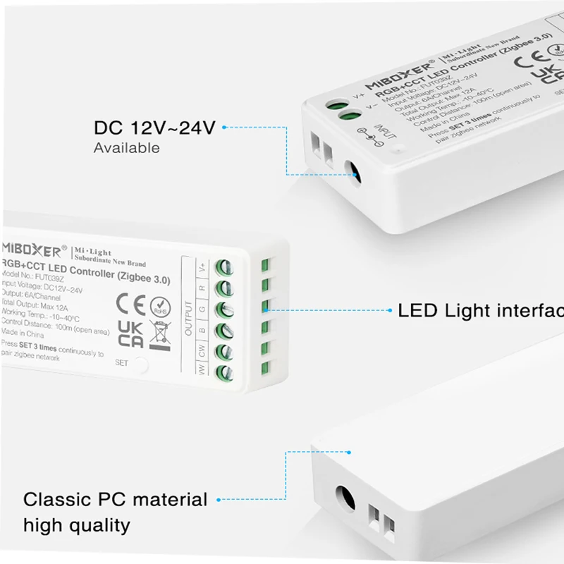 Imagem -05 - Zigbee 3.0 Luz Tira Controlador Cct Única Cor Rgb Rgbw Rgb Mais Cct 2.4g Wifi Led Controlador Remoto Gateway Controle de Smartphones