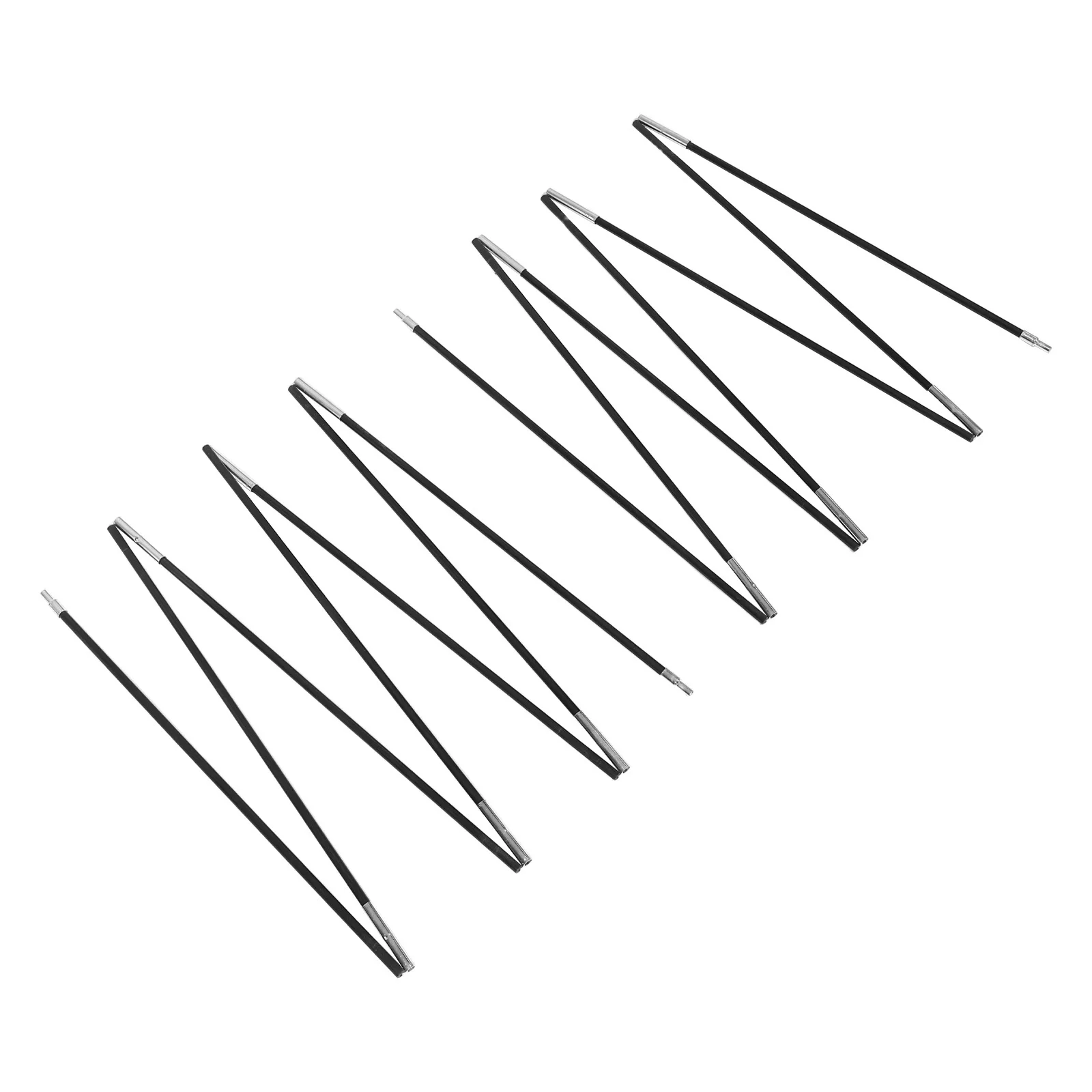 

2Pcs Outdoor Tent Poles Fiberglass Collapsible Camping Tent Rods Replacement Poles for Hiking Beach Canopy Tarp Support