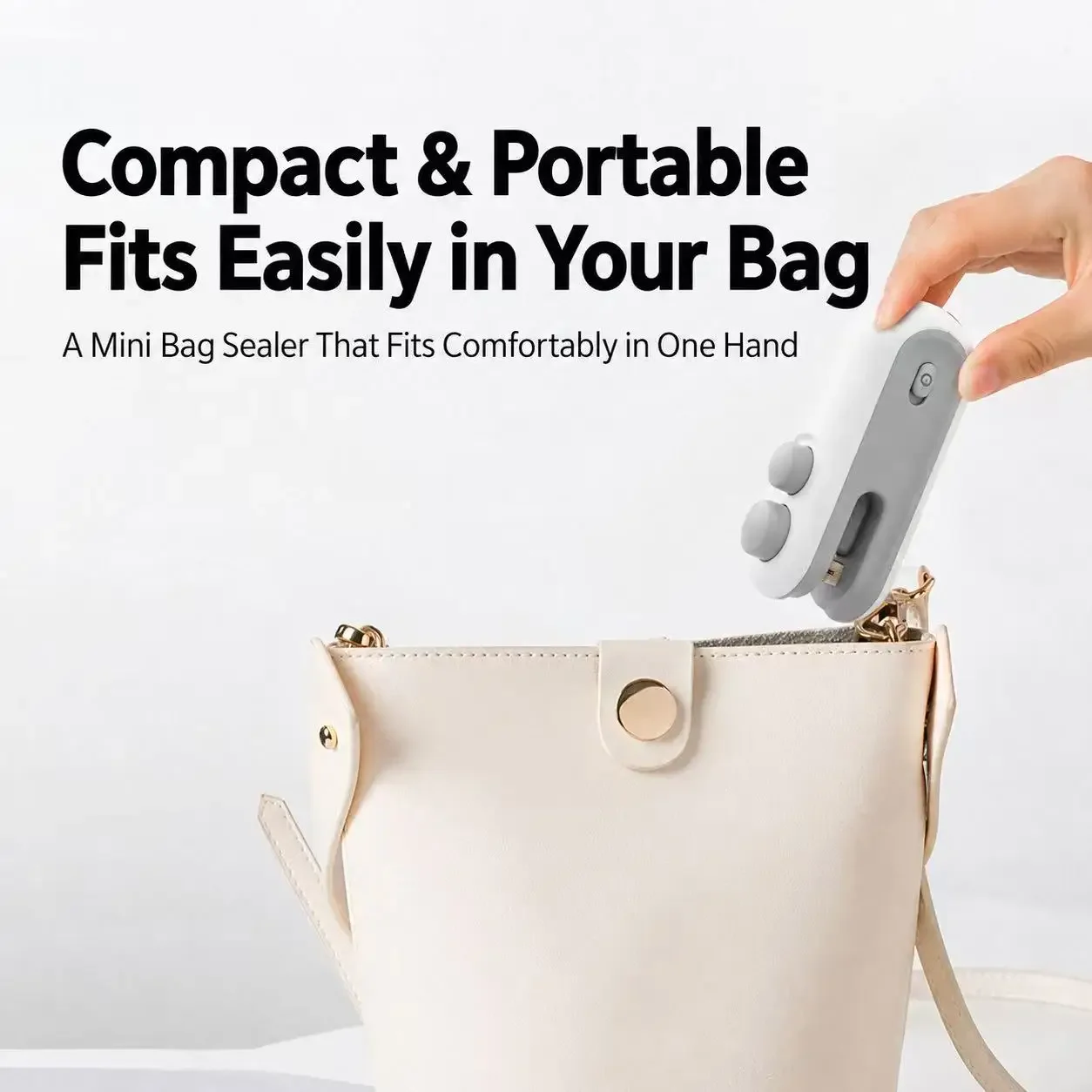 2 In 1 Sealer Cutter Multifunctional Mini Bag Sealer Portable Resealer Machine Handheld Bag Sealing Machine for Plastic Bags
