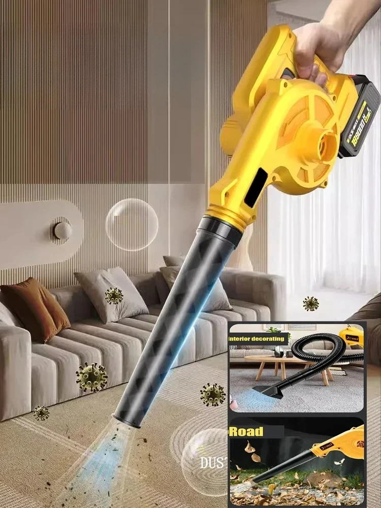 l 2 In 1 Cordless Blower and Vacuum Cleaner 3.06lb Suction Air Blower Electric Leaf Blower Brushed Dust Sweeper For Makita Batt