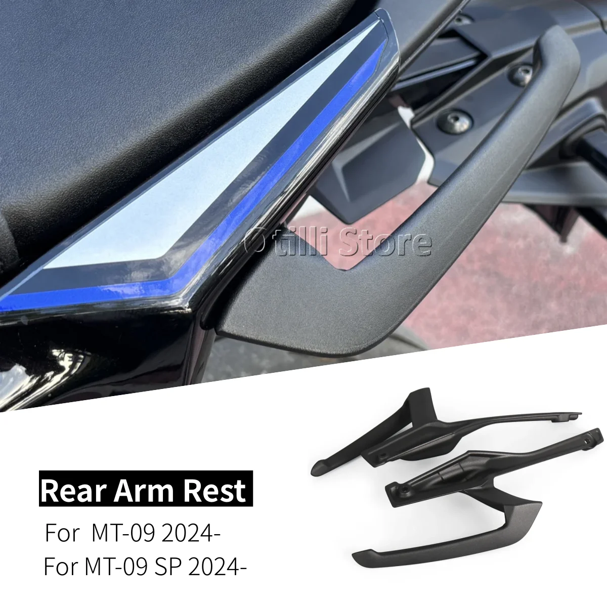 

MT-09 SP Motorcycle Arm Rests Tail Armrest Rear Grab Bars Kit Pillion Passenger Handle For YAMAHA MT09 MT 09 SP 2024 2025 2026