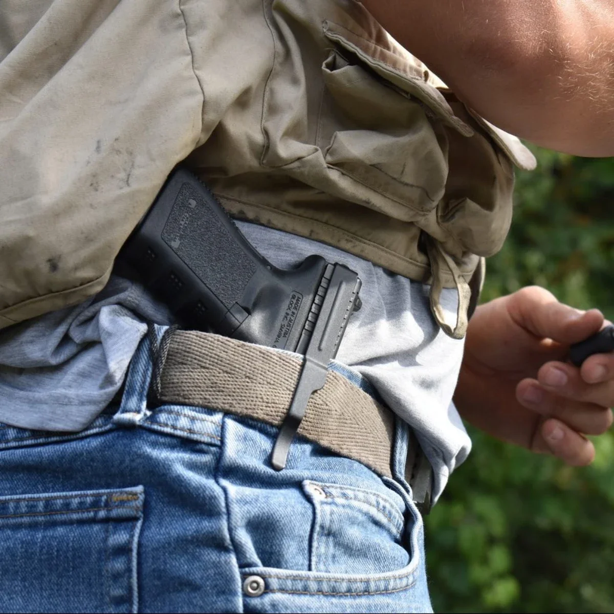 

Tactical Concealed Carry IWB Gun Belt Clip Holster For Glock 17 19 22 23 24 25 26 27 28 31 32 33 34 35 43 ClipDraw Left or Right