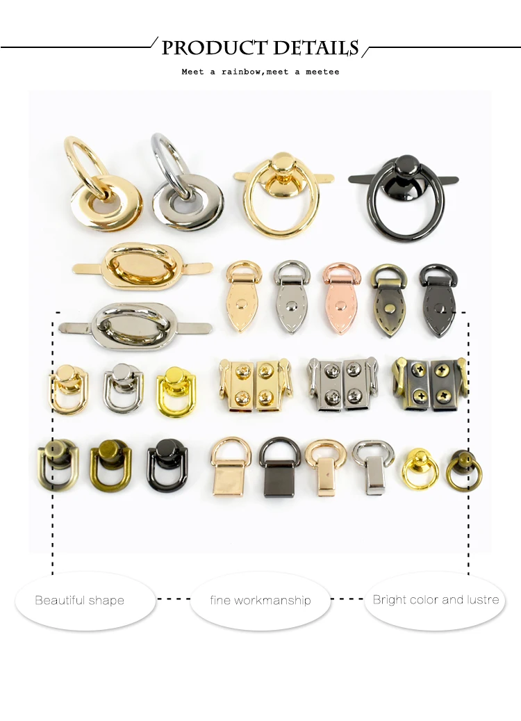 10/20 Stück Meetee Metall-Taschenclips O-Ring Drehverschlüsse für Taschenriemen Kettenverbinder Verschlussgriff Haken DIY Zubehör – Detail 11