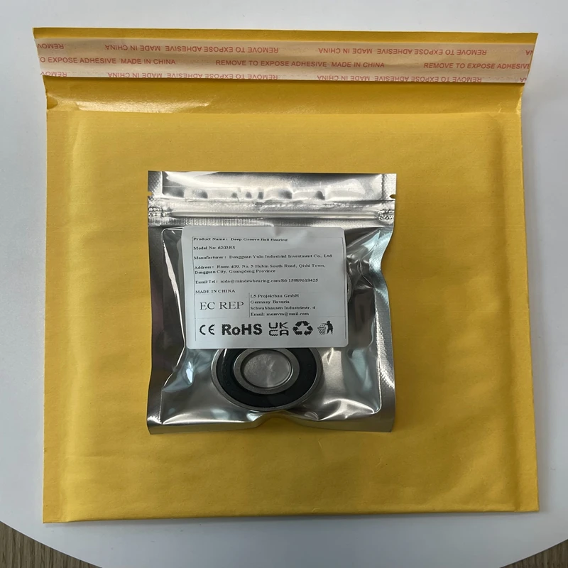 2 stuks 6203 2RS 17X40X12 mm 6203RS Binnendiameter 17 mm Chroomstaal Diepgroefkogellagers