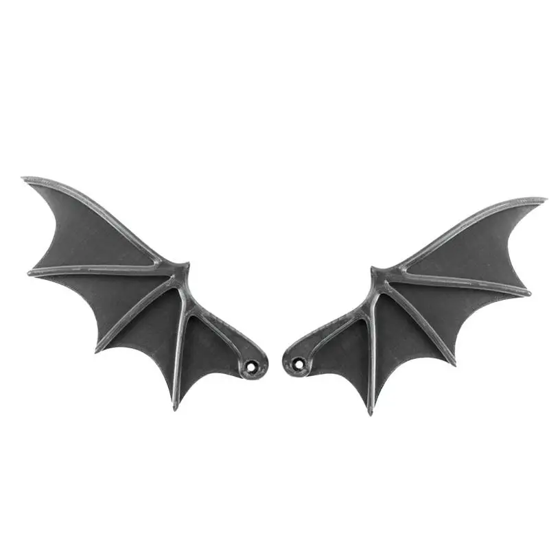 Gothic License Plate Wings Car Plates Tag Bat Wings 2 Pcs Goth Car Decor License Plate Decoration Spooky Wings Waterproof Bat