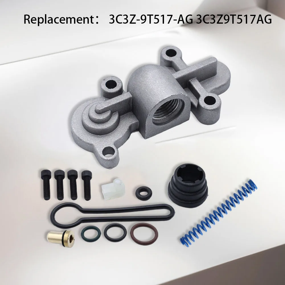 Fuel Pressure Regulator Kit Replaces 3C3Z-9T517-AG 3C3Z9T517AG Blue Spring Fuel Pressure Regulator for Ford 6.0L 2003-2007