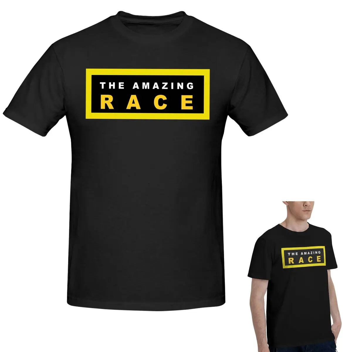 

Футболка Roudtour Amazing Race из 100% хлопка, мужская модная футболка большого размера, мужские летние рубашки с круглым вырезом, топы, S-6XL