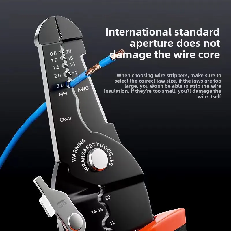 7inch Wire Cutter, Stripper Crimper, Stripping Tool, Cable Stripper, Wiring Tools, Wire Crimping Tool