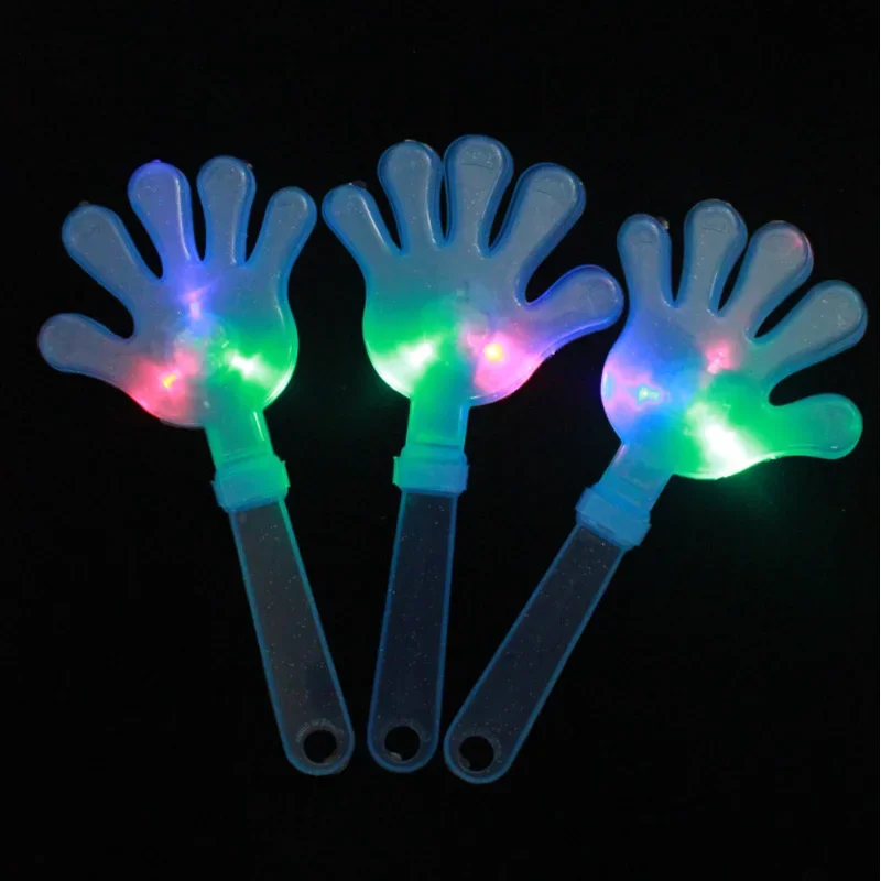 30pcs Light Up LED Hand Clapping  Clapper Toys Gifts For Adult Girls Boys  Party  Entertainment      Christmas Decoration