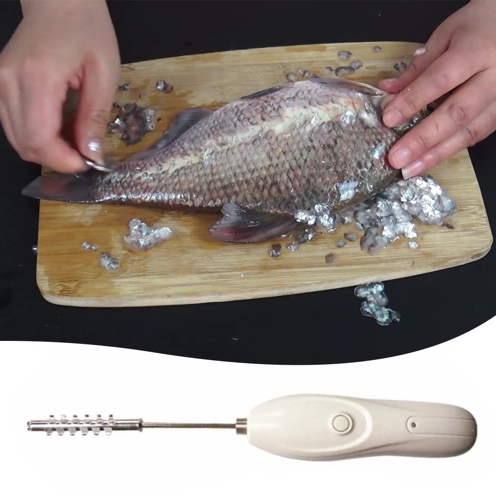 Electric Automatic Fruit Corer Kitchen Vegetable Corer Digger Fish Cleaner Scraper Fish Skin Peeler Electric Fish Scaler Tool