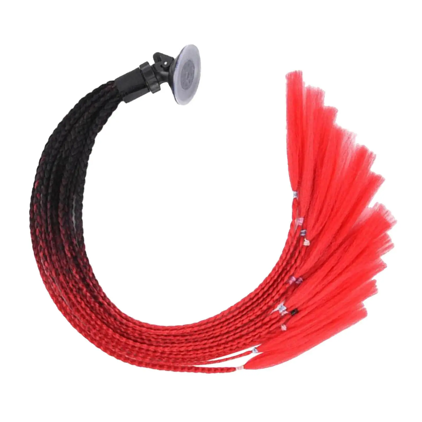 Motorcycle Helmet Dreadlocks Ponytail Suction Cup Braid Hair Piece for Summer Helmet Accessories
