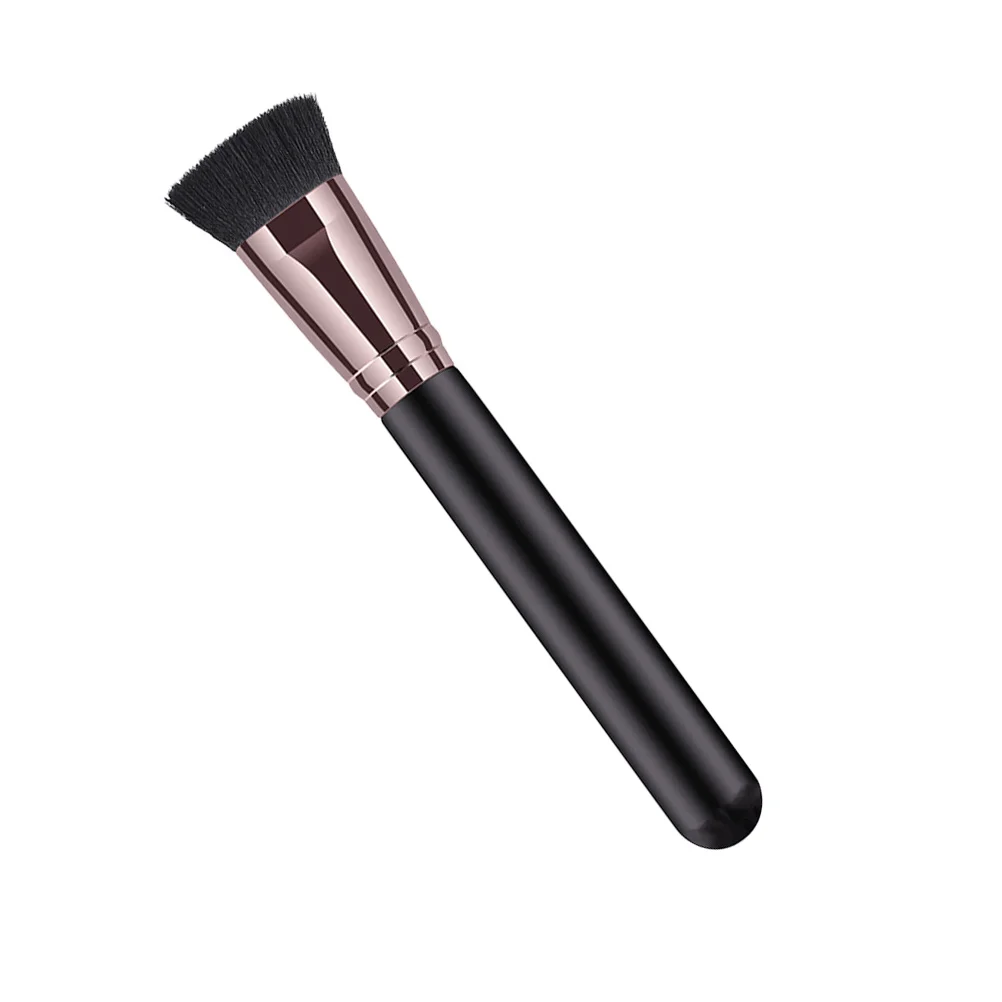 

Pvc Flat Foundation Synthetic Bristles For Smooth Makeup Application No Hair Falling Long Lasting Cosmetics Brush Flat