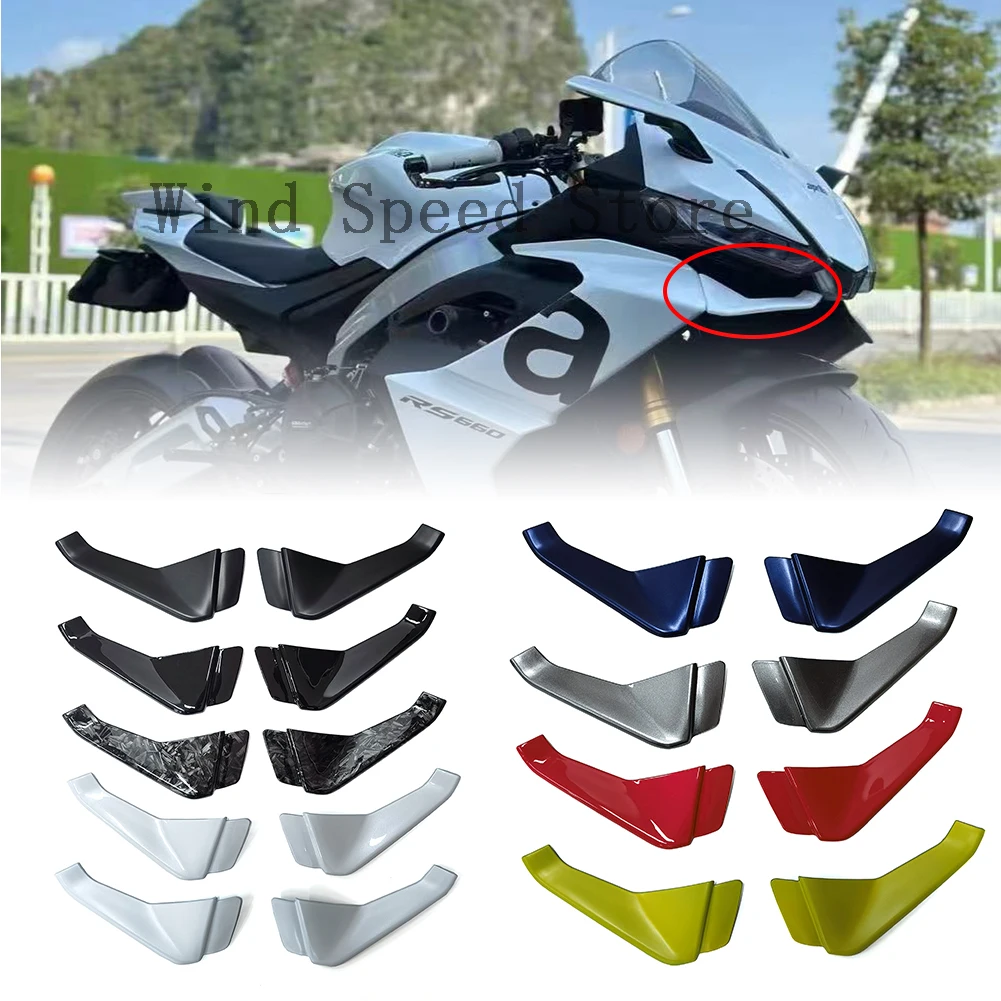 

For Aprilia RS 660 2020 2021 2022 2024 Motorcycle Front Lip new RS660 2024 Wind Wing Cover Cone Aerodynamics Fairing Winglets