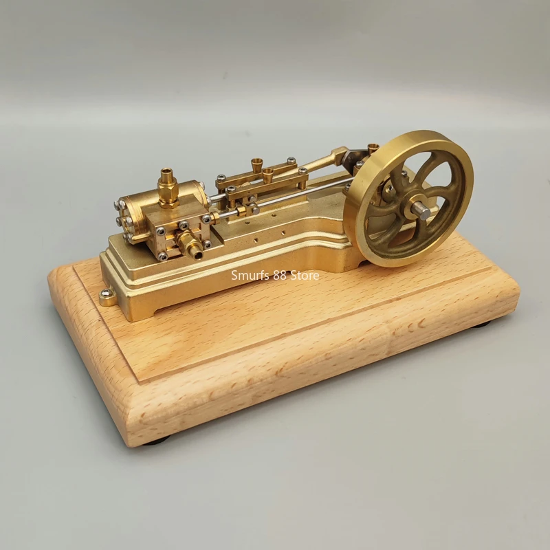 Modelo de motor Horizontal de Metal S10, modelo de motor de vapor de un solo cilindro, barco de vapor RC, modelo de potencia, juguete de experimento de física