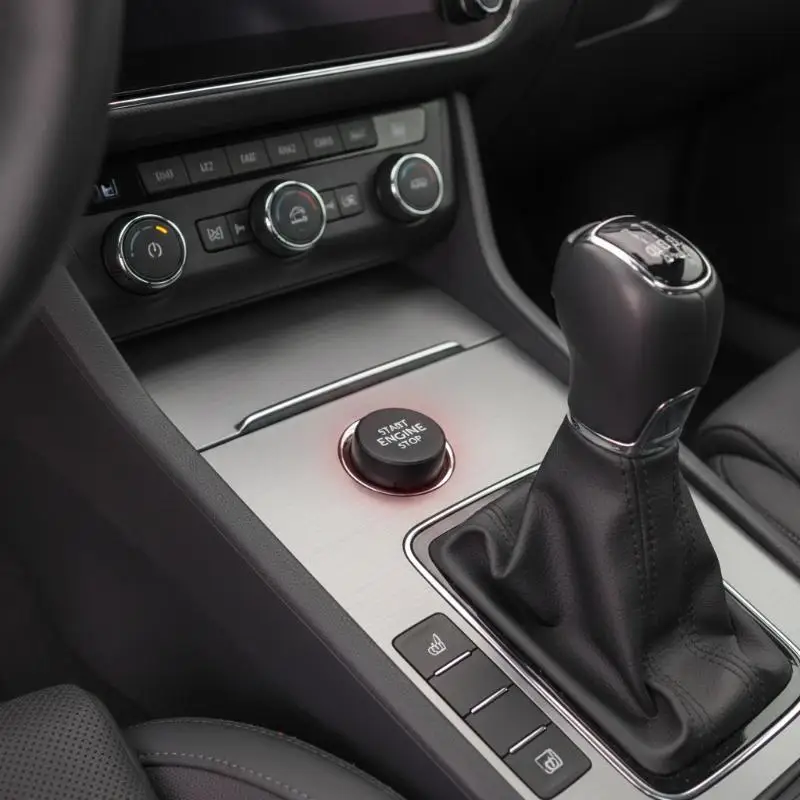 @*Car Interior Mod Accessory 3V0905217A Engine Start Stop Button Cover for  Octavia 3 Superb 3V