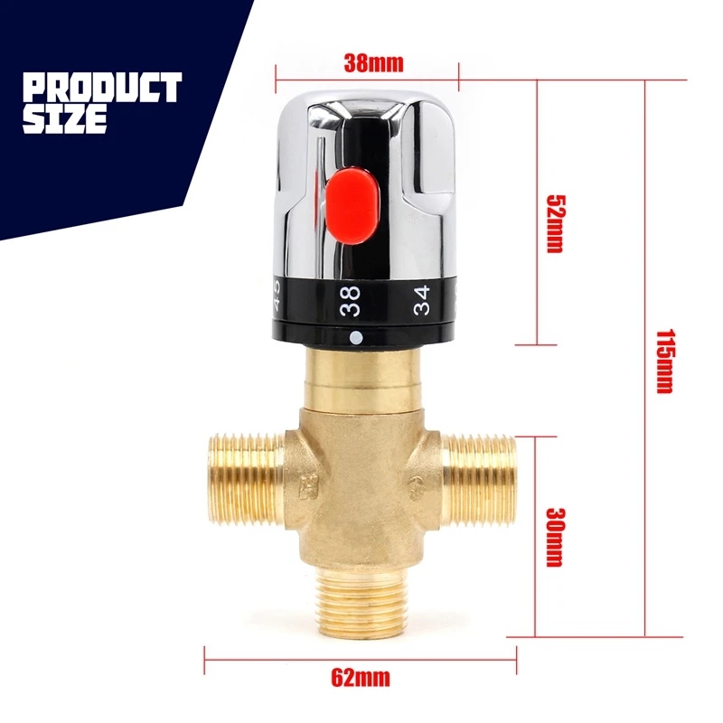 0.05-1Mpa Bathroom Thermostatic Faucet Thermostatic Mixer Thermostatic Faucet Thermostatic Mixer Pipe Valve In Domestic Bathroom
