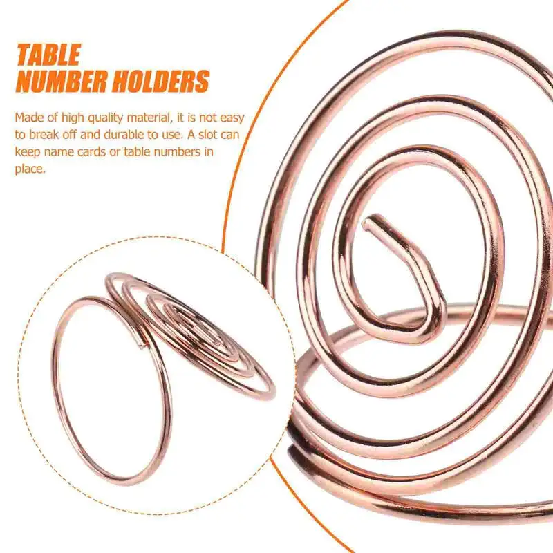 ハート型名刺入れ、ペーパークリップ、メニューホルダー、ゴールデンテーブルナンバーホルダー、24個