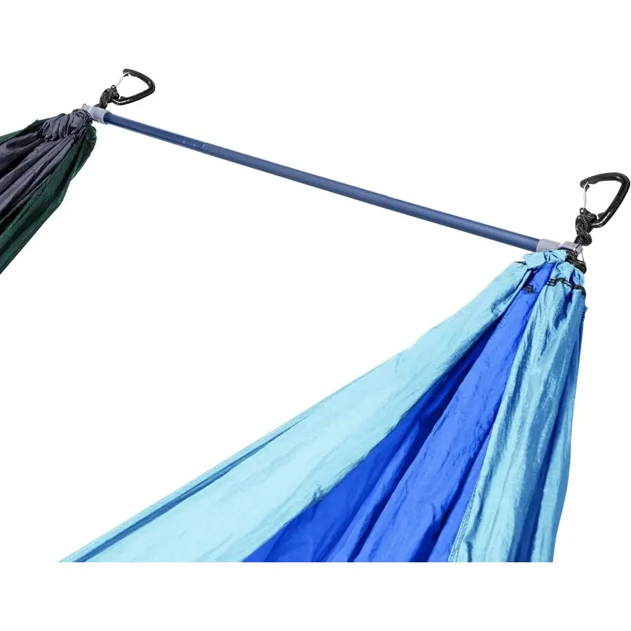 

Система гамаков Fuse Tandem, цвет Slate, легкие распорные балки Fuse, два гамака вдоль друг друга, анодированный алюминий Dac Grren A