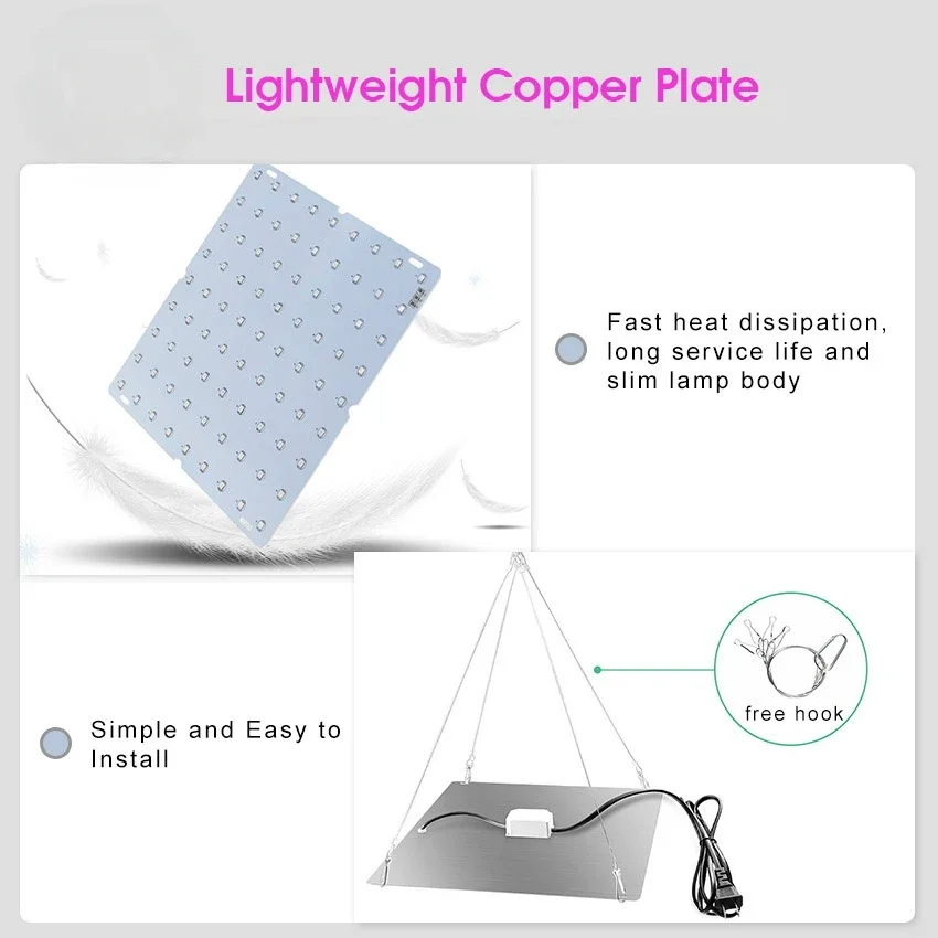 Led Plant Kweeklicht 1000W/2000W Volledig Spectrum Hydroponische Groeiende Lamp Planten Fyto Vegetarische Bloem Indoor Ultradun Paneel Phytolamp