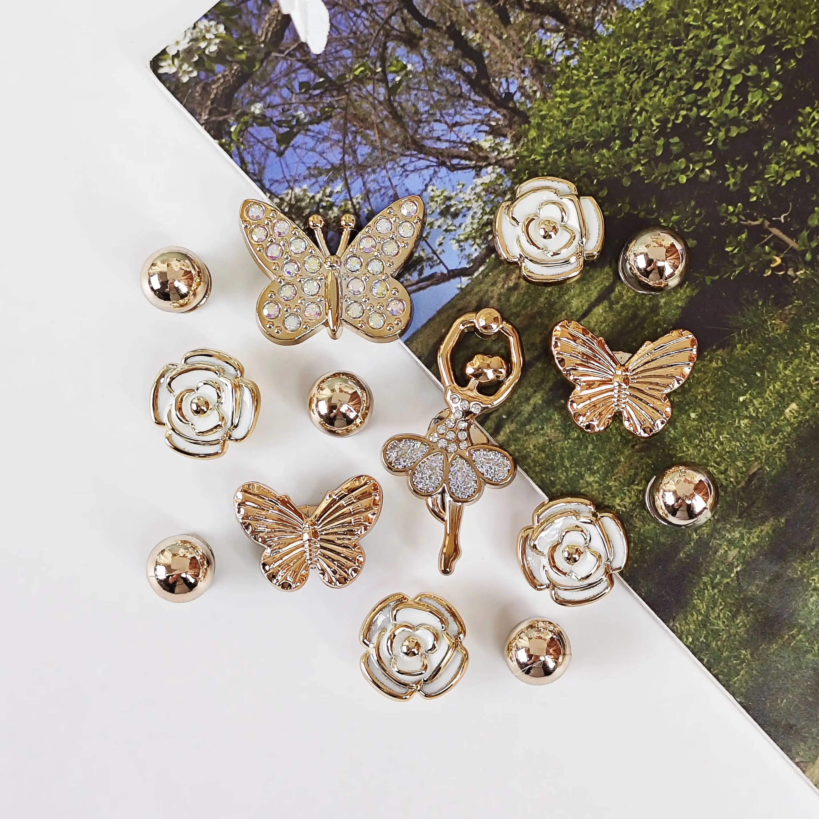 14Pcs DIY Shoe Decoration Char - Women'S Accessories Categories 评论和价格
