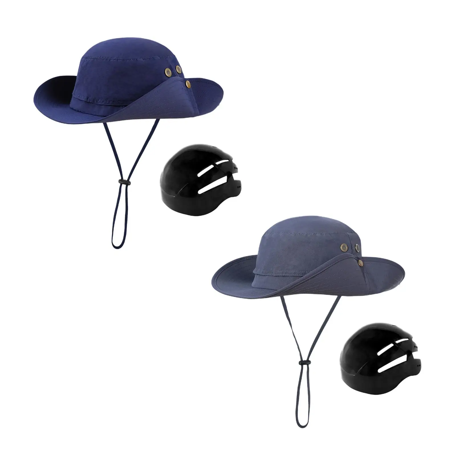 Fisherman Hat Sun Visor Hat Wide Brim Lightweight Fishing Hat with Head Shell