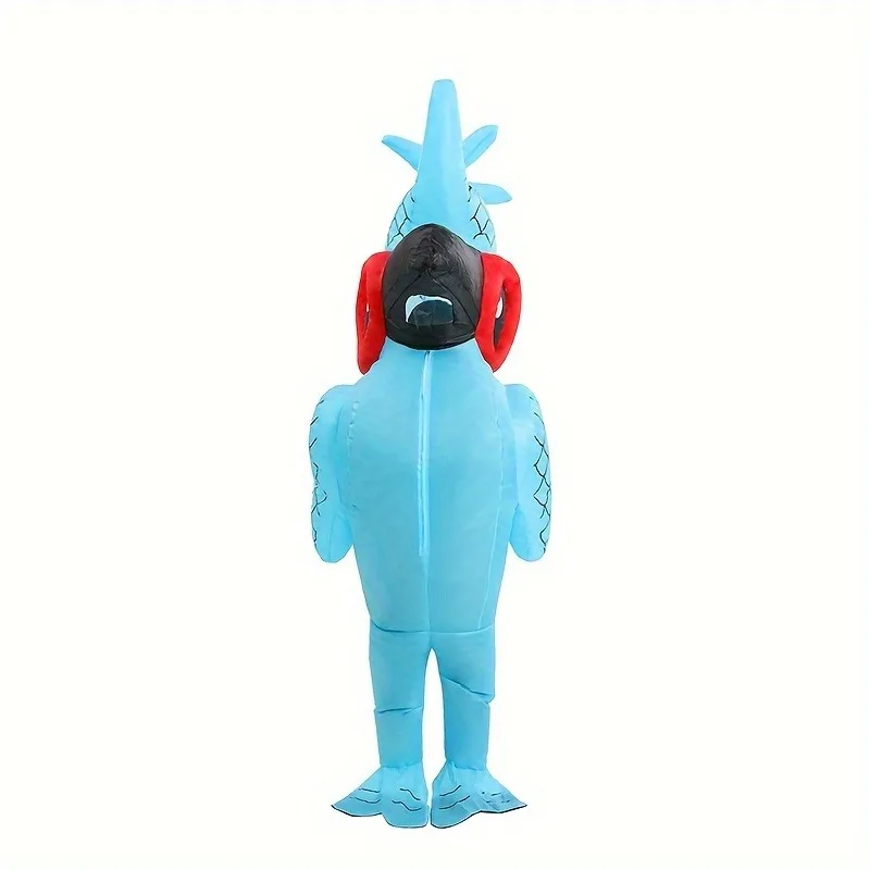 Blue Parrot Inflatable Costume for Halloween Roleplay Terror Party Holiday Themed Costume