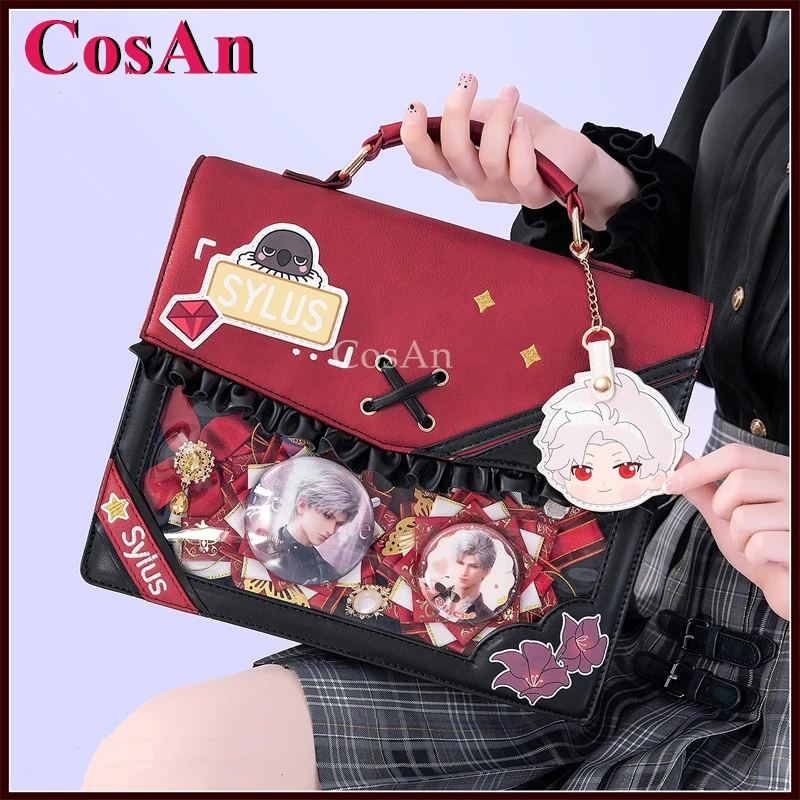 CosAn Game Love and Deepspace Sylus Cosplay Theme Impression Pack Daily Preppy Commuter Backpack Messenger Bag Lovely Itabag view 3